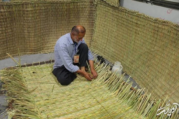 حصیر بافی از سوغات بوشهر حصیر بافی